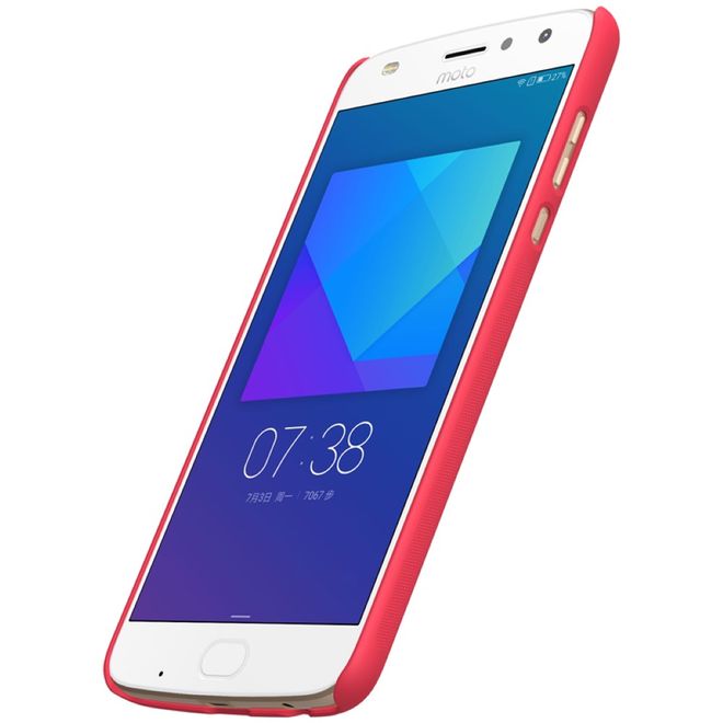 Nillkin - Motorola Moto Z2 Play Hülle - Plastik Case - Super Frosted Shield Series - rot