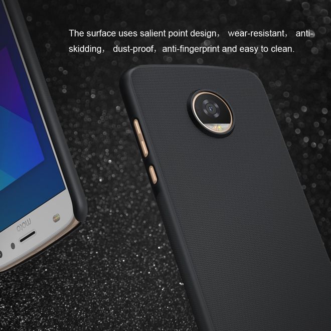 Nillkin - Motorola Moto Z2 Play Hülle - Plastik Case - Super Frosted Shield Series - weiss