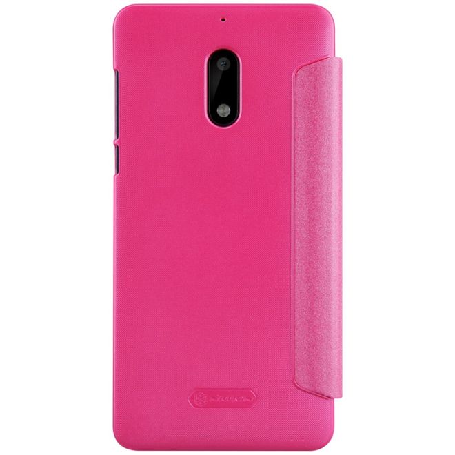 Nillkin - Nokia 6 Hülle - Funkelndes Leder Case - Sparkle Series - rot