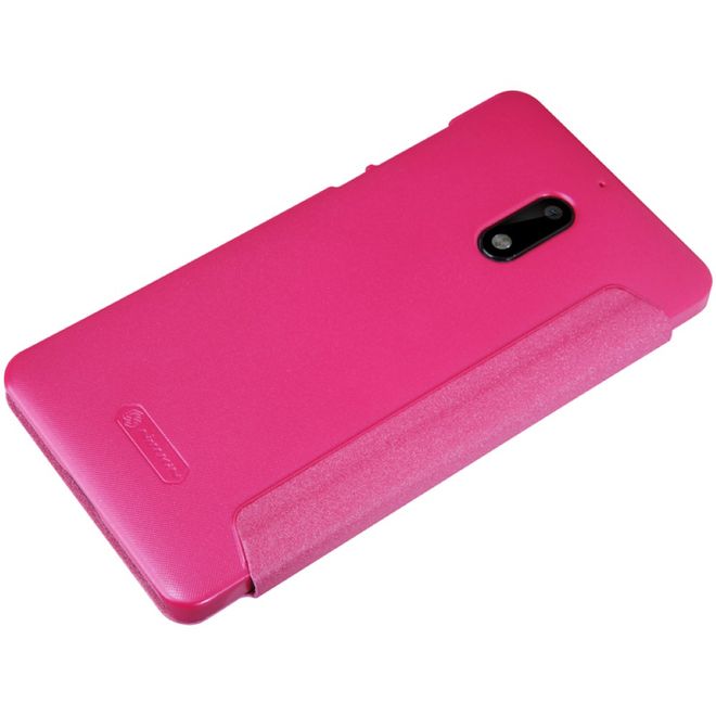 Nillkin - Nokia 6 Hülle - Funkelndes Leder Case - Sparkle Series - rot