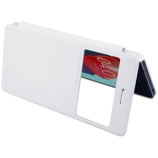 Nillkin - Nokia 6 Hülle - Funkelndes Leder Case - Sparkle Series - weiss