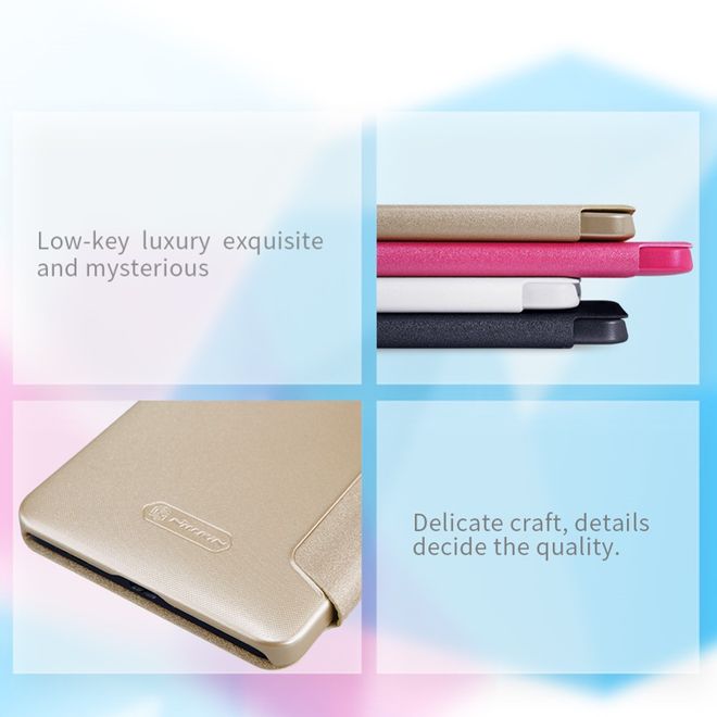 Nillkin - Nokia 6 Hülle - Funkelndes Leder Case - Sparkle Series - weiss