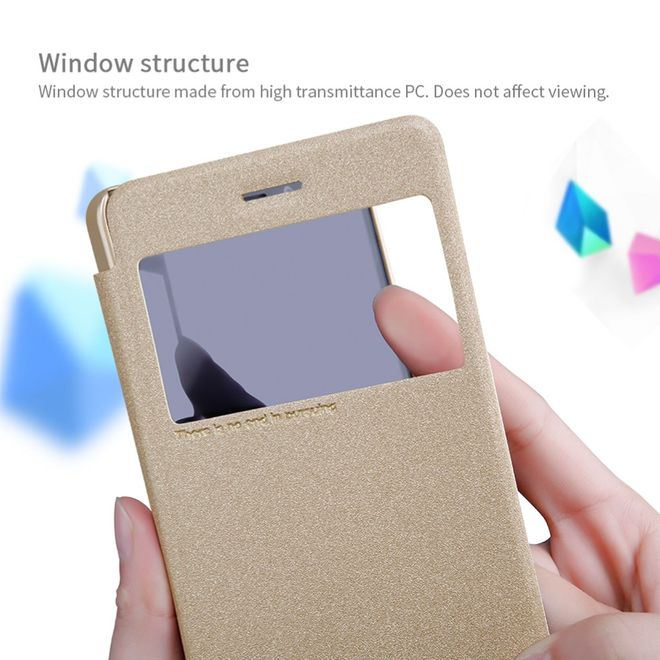 Nillkin - Nokia 6 Hülle - Funkelndes Leder Case - Sparkle Series - weiss