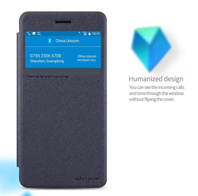 Nillkin - Nokia 6 Hülle - Funkelndes Leder Case - Sparkle Series - weiss