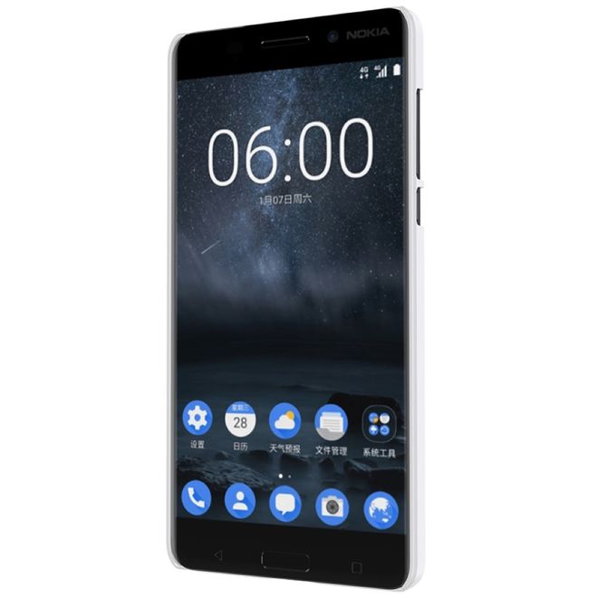 Nillkin - Nokia 6 Hülle - Plastik Case - Super Frosted Shield Series - weiss