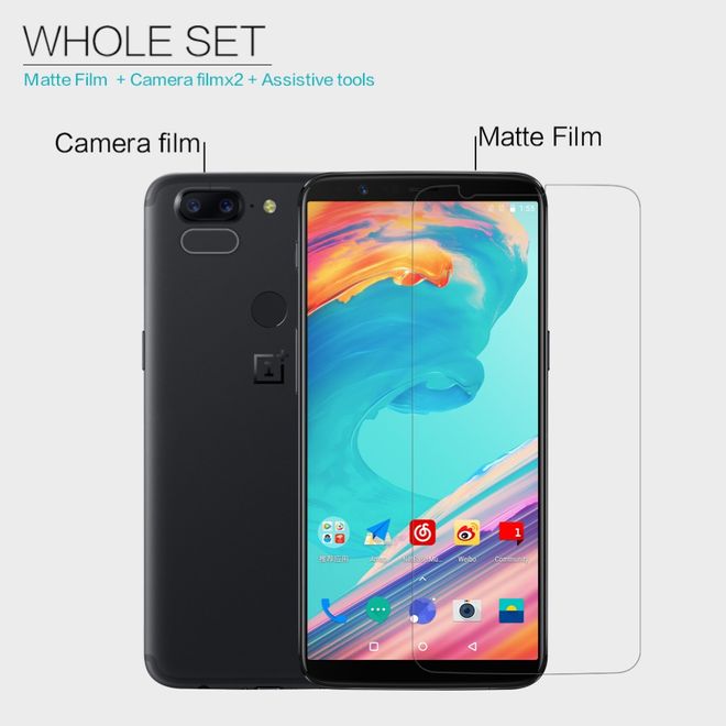 Nillkin - OnePlus 5T Display Schutzfolie - Matt Anti-Glare - Matte Series
