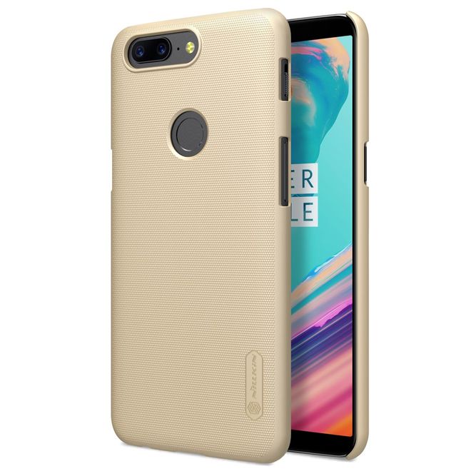 Nillkin - OnePlus 5T Hülle - Plastik Case - Super Frosted Shield Series - gold