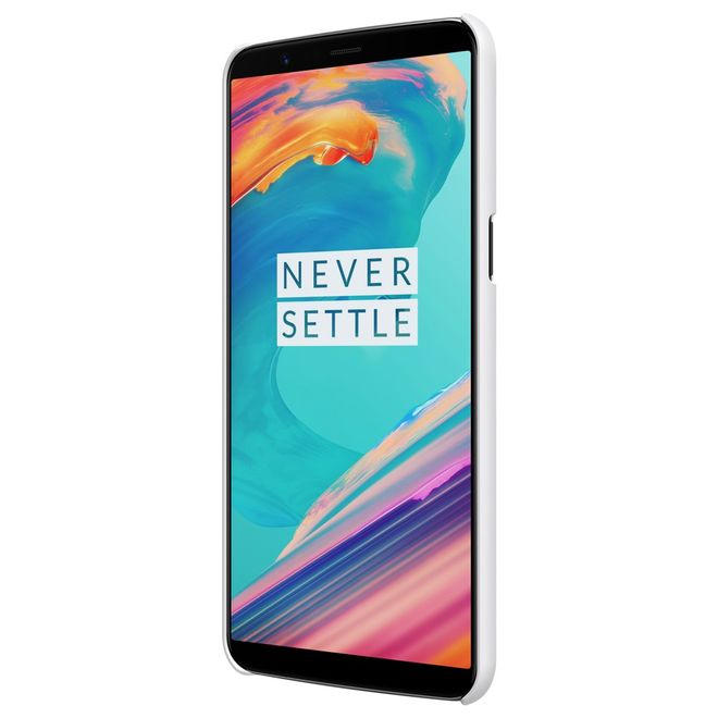 Nillkin - OnePlus 5T Hülle - Plastik Case - Super Frosted Shield Series - weiss
