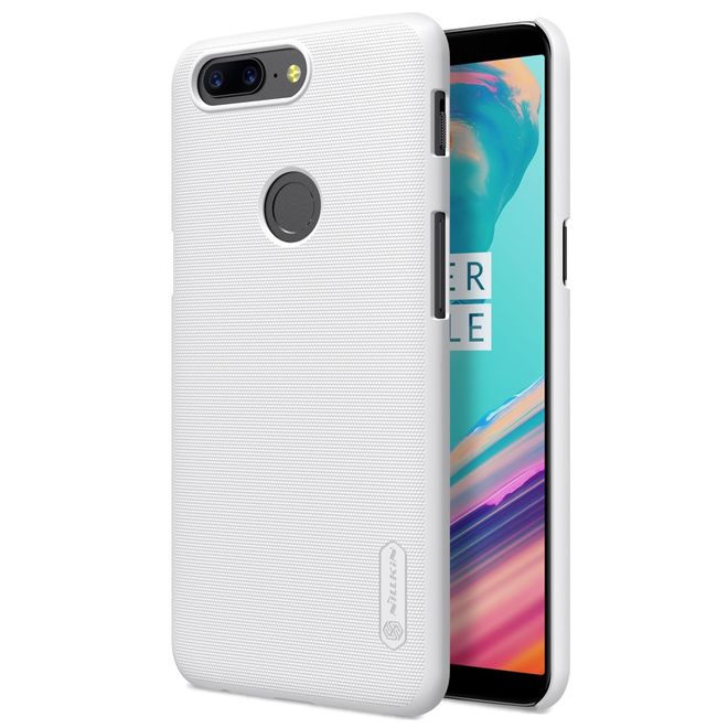 Nillkin - OnePlus 5T Hülle - Plastik Case - Super Frosted Shield Series - weiss