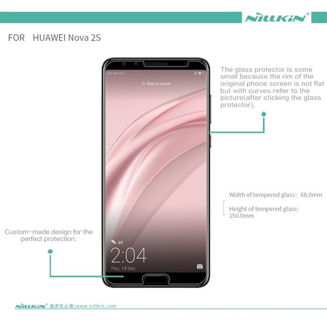 Nillkin - Huawei Nova 2S Schutzfolie 0.2 mm - Folie aus gehärtetem Glas - H+ PRO Series