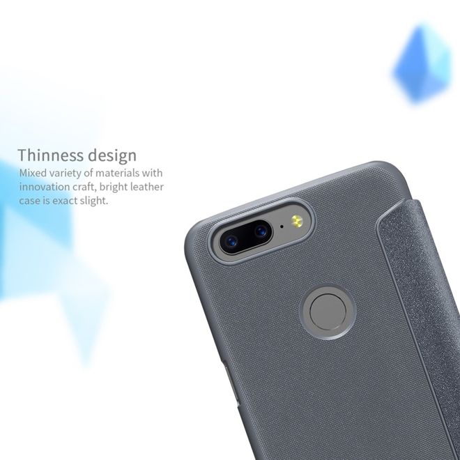 Nillkin - OnePlus 5T Hülle - Funkelndes Leder Case - Sparkle Series - gold