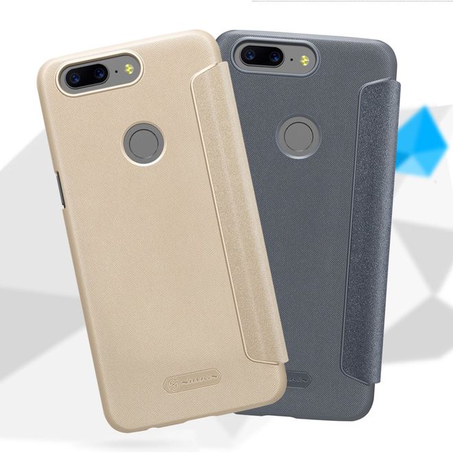 Nillkin - OnePlus 5T Hülle - Funkelndes Leder Case - Sparkle Series - gold