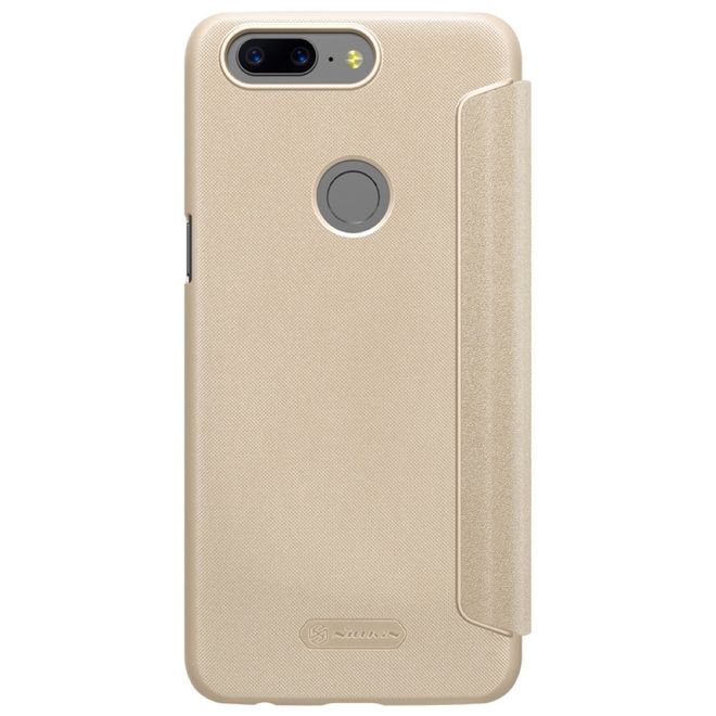 Nillkin - OnePlus 5T Hülle - Funkelndes Leder Case - Sparkle Series - gold