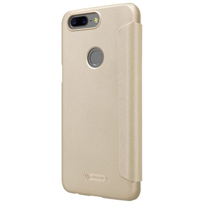 Nillkin - OnePlus 5T Hülle - Funkelndes Leder Case - Sparkle Series - gold