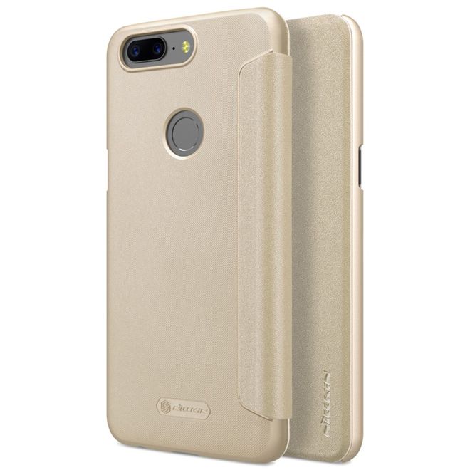 Nillkin - OnePlus 5T Hülle - Funkelndes Leder Case - Sparkle Series - gold