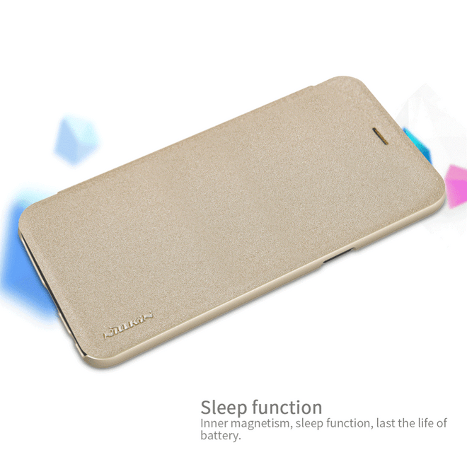 Nillkin - OnePlus 5T Hülle - Funkelndes Leder Case - Sparkle Series - gold