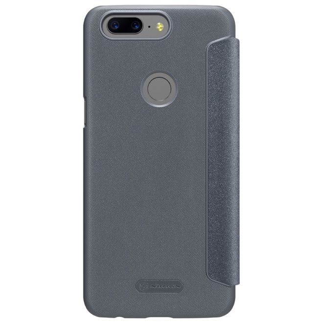 Nillkin - OnePlus 5T Hülle - Funkelndes Leder Case - Sparkle Series - grau