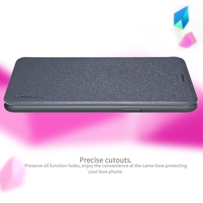 Nillkin - OnePlus 5T Hülle - Funkelndes Leder Case - Sparkle Series - grau