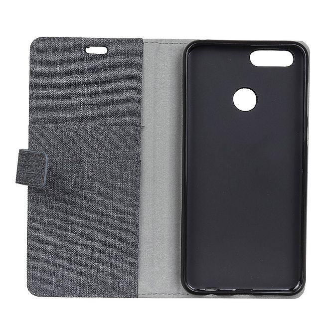 OnePlus 5T Handyhülle - Bookcover - mit Visitenkartenfach - schwarz