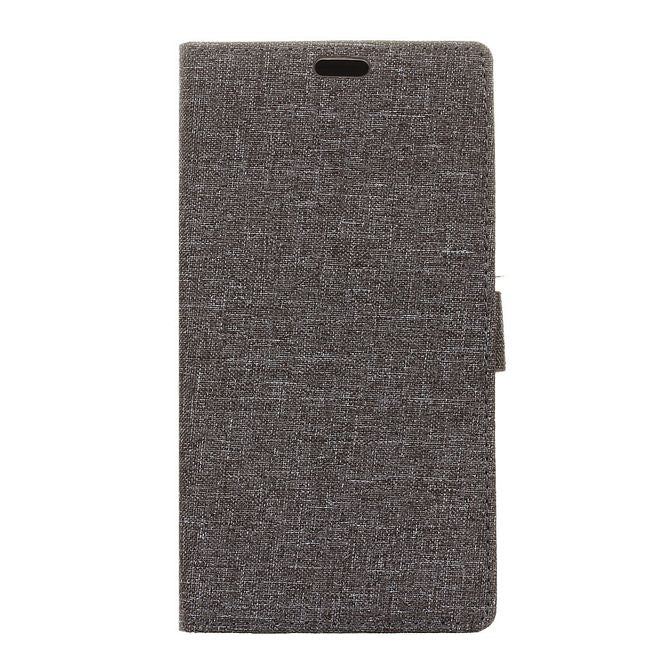 OnePlus 5T Handyhülle - Bookcover - mit Visitenkartenfach - grau