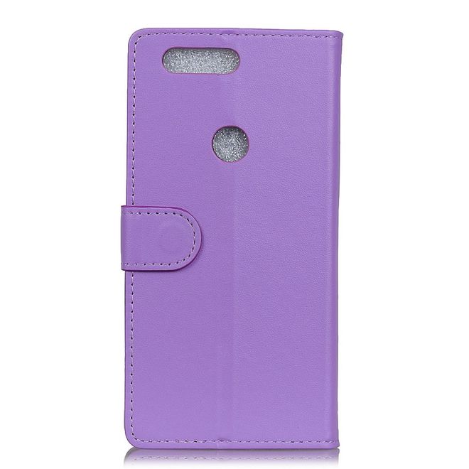 OnePlus 5T Handyhülle - Bookcover aus Leder - mit Standfunktion - purpur