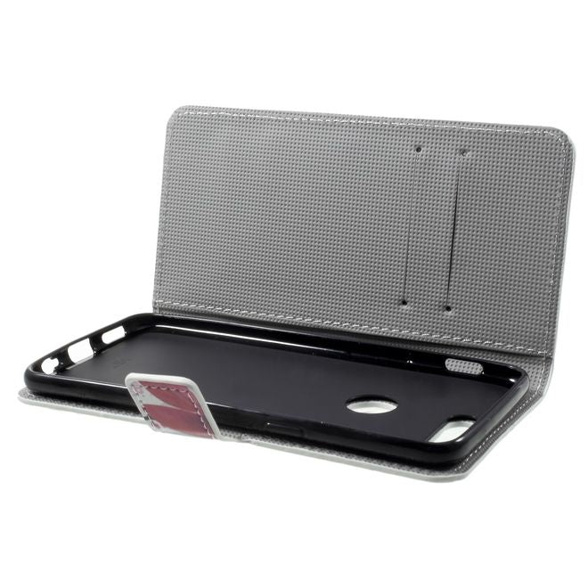 OnePlus 5T Handyhülle - Case aus Leder - Lotus Blumen