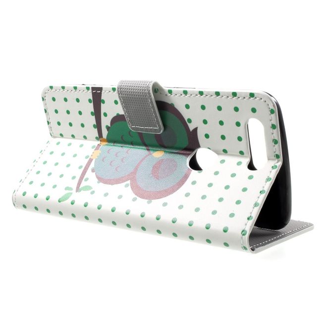 OnePlus 5T Handyhülle - Case aus Leder - schlafende Eule