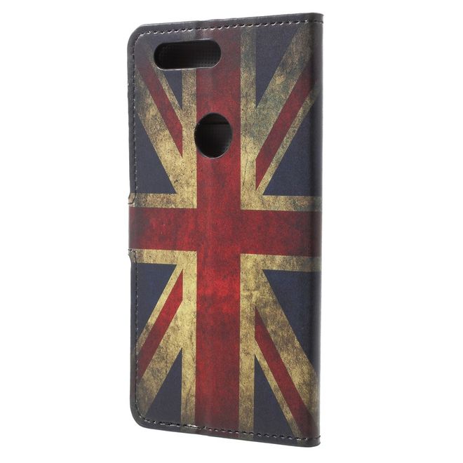 OnePlus 5T Handyhülle - Case aus Leder - UK Flagge im Retrolook