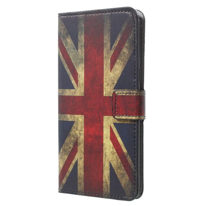 OnePlus 5T Handyhülle - Case aus Leder - UK Flagge im Retrolook