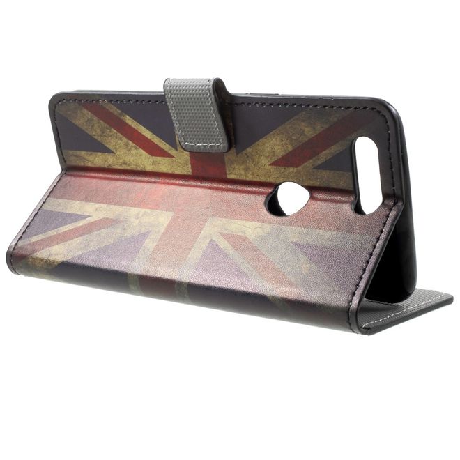 OnePlus 5T Handyhülle - Case aus Leder - UK Flagge im Retrolook