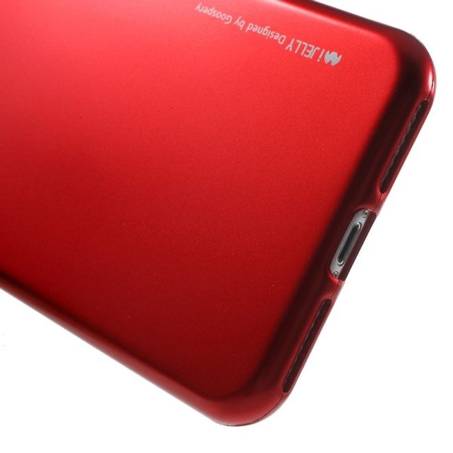 Goospery - Handy Hülle für Sony Xperia XZ1 - TPU Soft Case - i Jelly Metal Series - rot