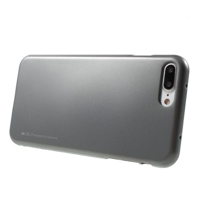 Goospery - Handy Hülle für Sony Xperia XZ1 - TPU Soft Case - i Jelly Metal Series - silber