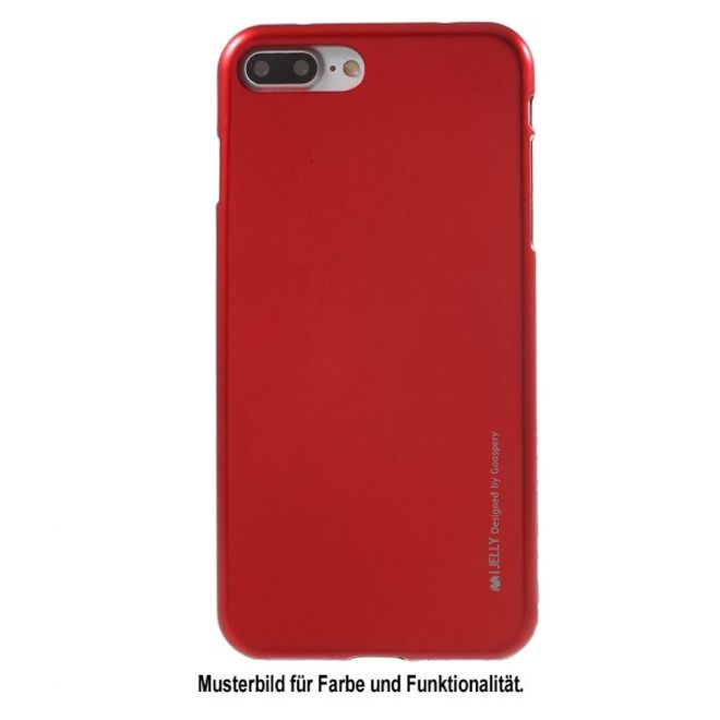 Goospery - Handy Hülle für Xiaomi Redmi Note 4X - TPU Soft Case - i Jelly Metal Series - rot