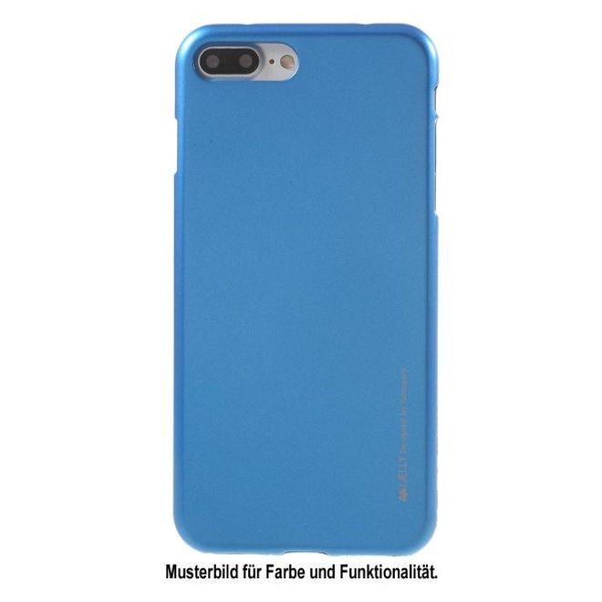 Goospery - Handy Hülle für Huawei Mate 10 Lite - TPU Soft Case - i Jelly Metal Series - blau