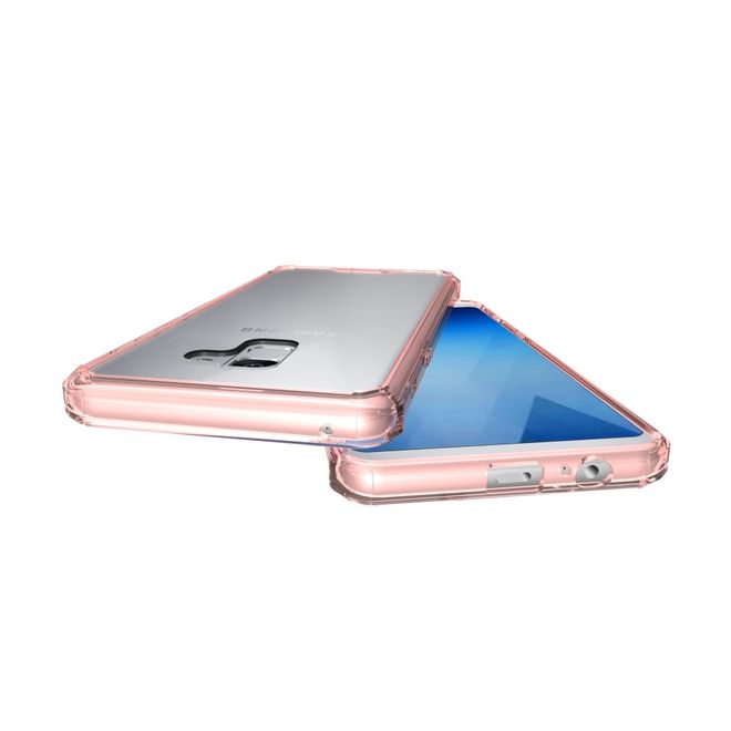 Samsung Galaxy A8+ (2018) Handy Case - Hülle aus Hart und Soft Plastik - robust - pink