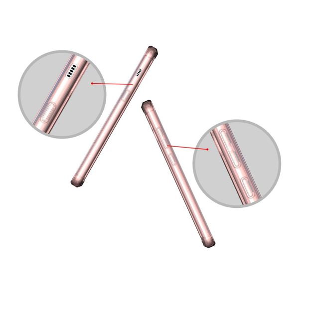 Samsung Galaxy A8+ (2018) Handy Case - Hülle aus Hart und Soft Plastik - robust - pink