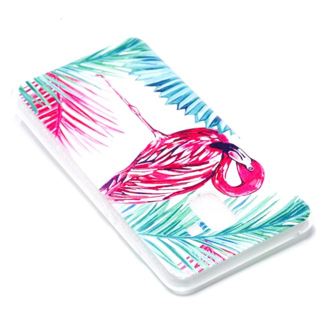 Samsung Galaxy A8+ (2018) Hülle - Cover aus flexiblem TPU Plastik - Flamingo