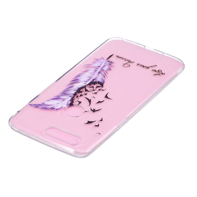 OnePlus 5T Handyhülle - TPU Softcase - Feder und Vögel