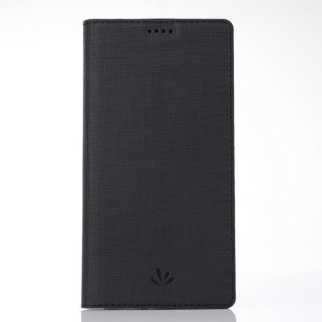 Vili Dmx - OnePlus 5T Hülle - Case aus Leder - mit Standfunktion - schwarz