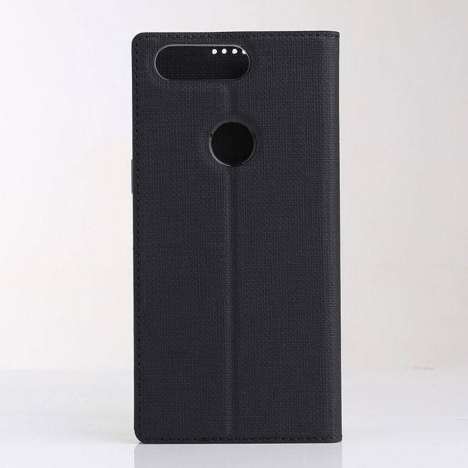 Vili Dmx - OnePlus 5T Hülle - Case aus Leder - mit Standfunktion - schwarz