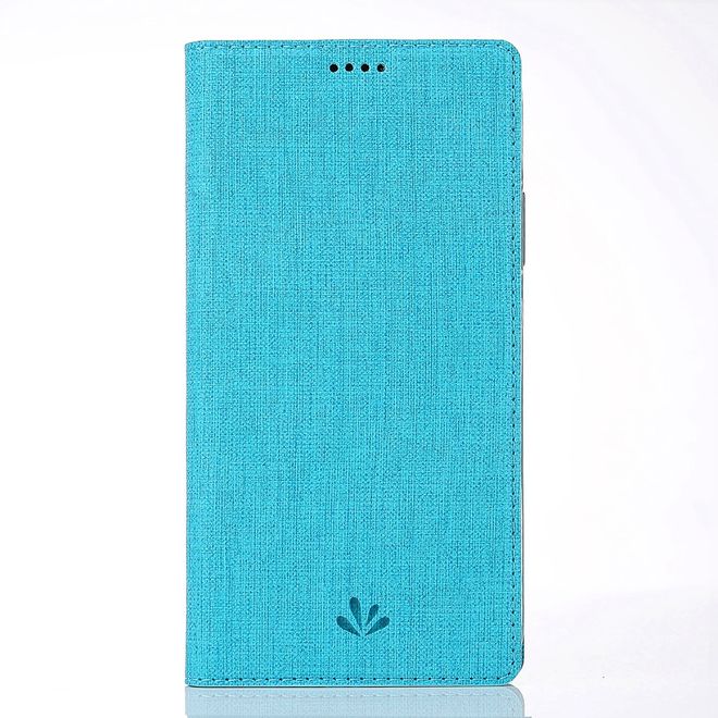 Vili Dmx - OnePlus 5T Hülle - Case aus Leder - mit Standfunktion - blau