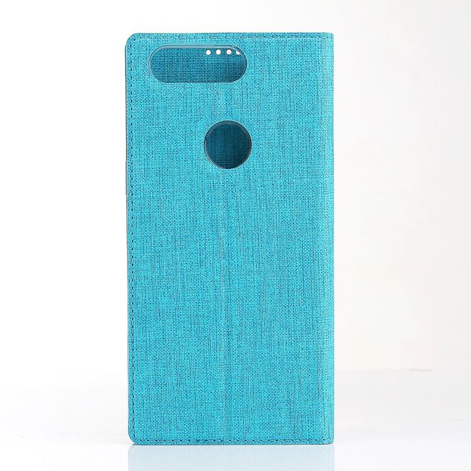 Vili Dmx - OnePlus 5T Hülle - Case aus Leder - mit Standfunktion - blau