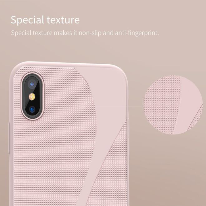 Nillkin - iPhone X Handyhülle - Case aus Silikon - Flex II Case Series - pink
