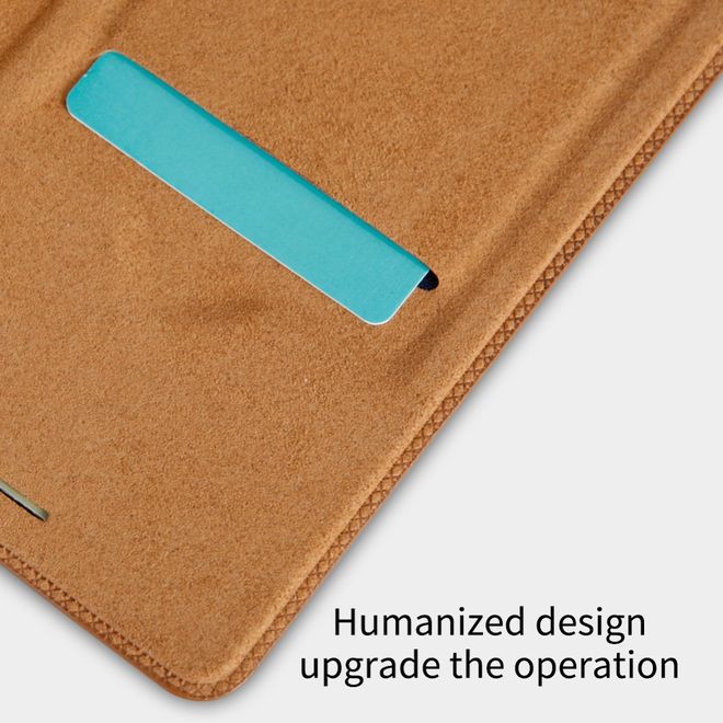 Nillkin - Samsung Galaxy A8+ (2018) Hülle - Leder Book Case - Qin Series - schwarz