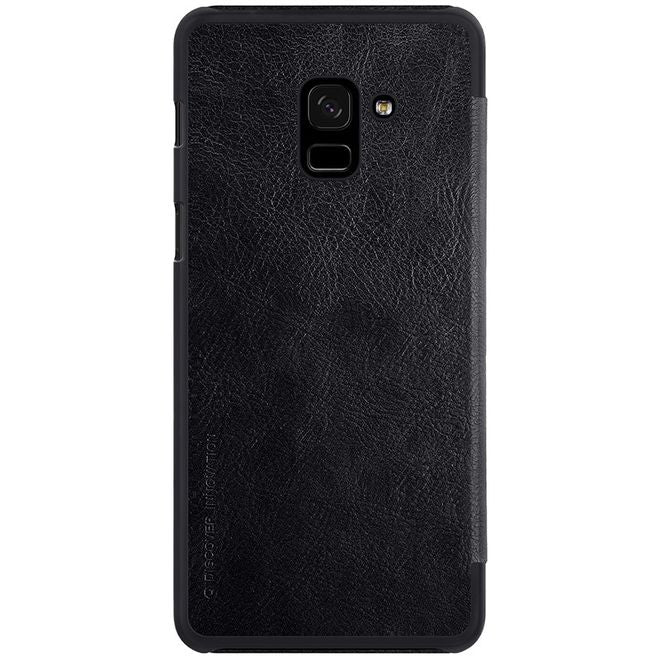 Nillkin - Samsung Galaxy A8 (2018) Hülle - Leder Book Case - Qin Series - schwarz