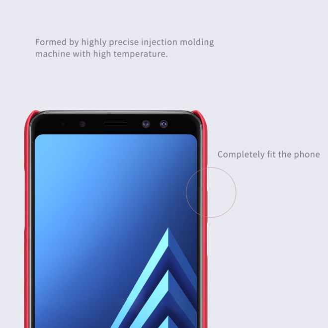 Nillkin - Samsung Galaxy A8+ (2018) Hülle - Plastik Case - Super Frosted Shield Series - schwarz