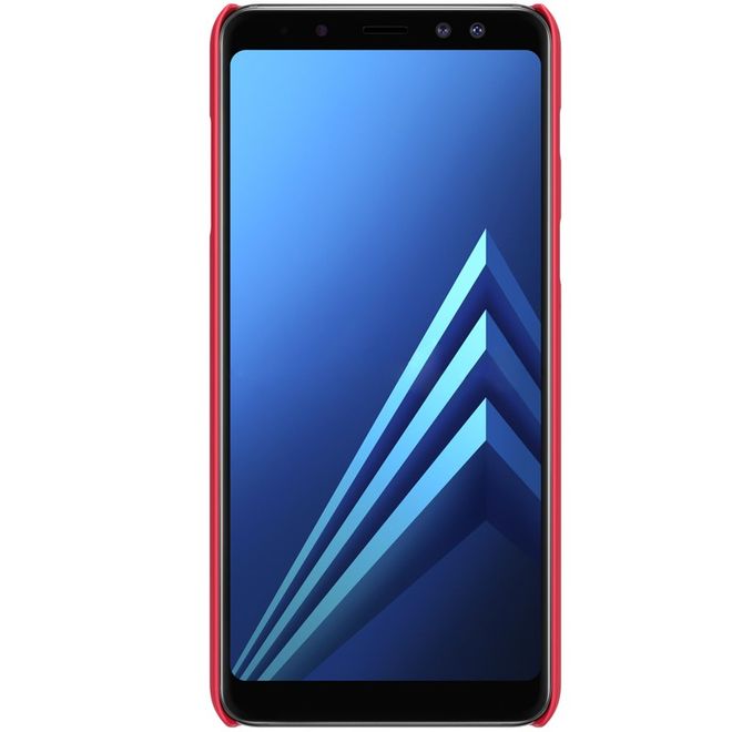 Nillkin - Samsung Galaxy A8+ (2018) Hülle - Plastik Case - Super Frosted Shield Series - rot