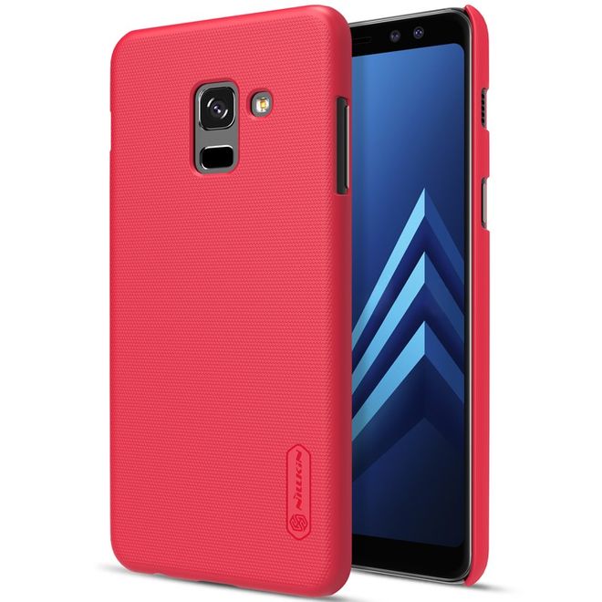 Nillkin - Samsung Galaxy A8+ (2018) Hülle - Plastik Case - Super Frosted Shield Series - rot