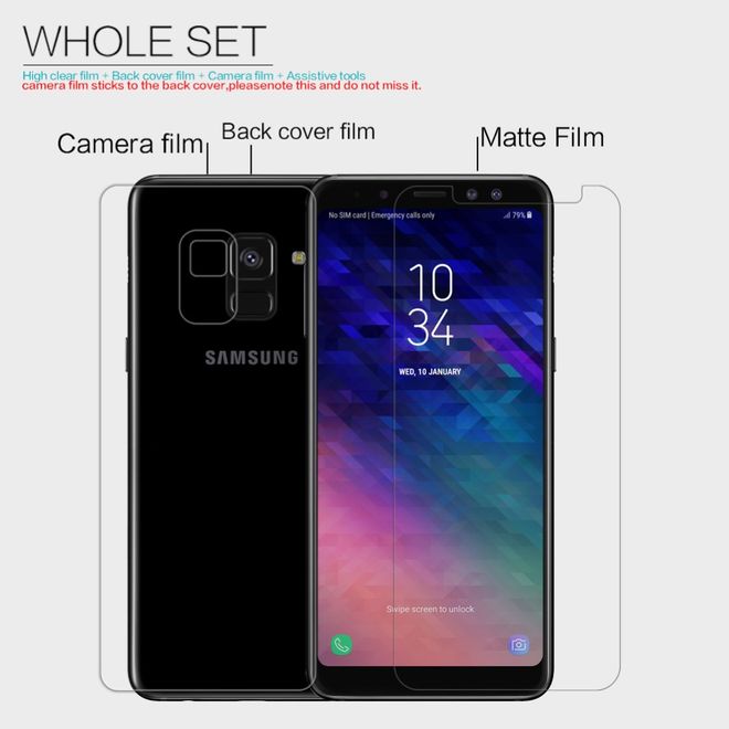 Nillkin - Samsung Galaxy A8+ (2018) Display Schutzfolie - Matt Anti-Glare - Matte Series