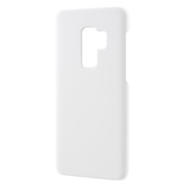 Samsung Galaxy S9 Plus Handyhülle - Gummiertes Hartplastik Case - weiss